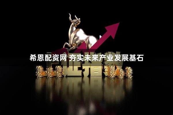 希恩配资网 夯实未来产业发展基石