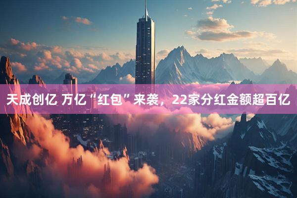 天成创亿 万亿“红包”来袭，22家分红金额超百亿