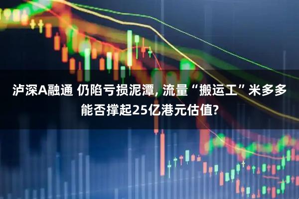 泸深A融通 仍陷亏损泥潭, 流量“搬运工”米多多能否撑起25亿港元估值?